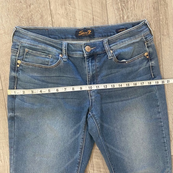 Seven7 Jeans Size 10 Women’s Girlfriend Capri‎ Jeans Blue - Picture 3 of 14